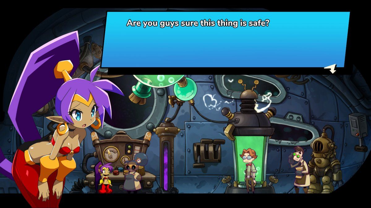 Shantae cuestiona la seguridad de un submarino