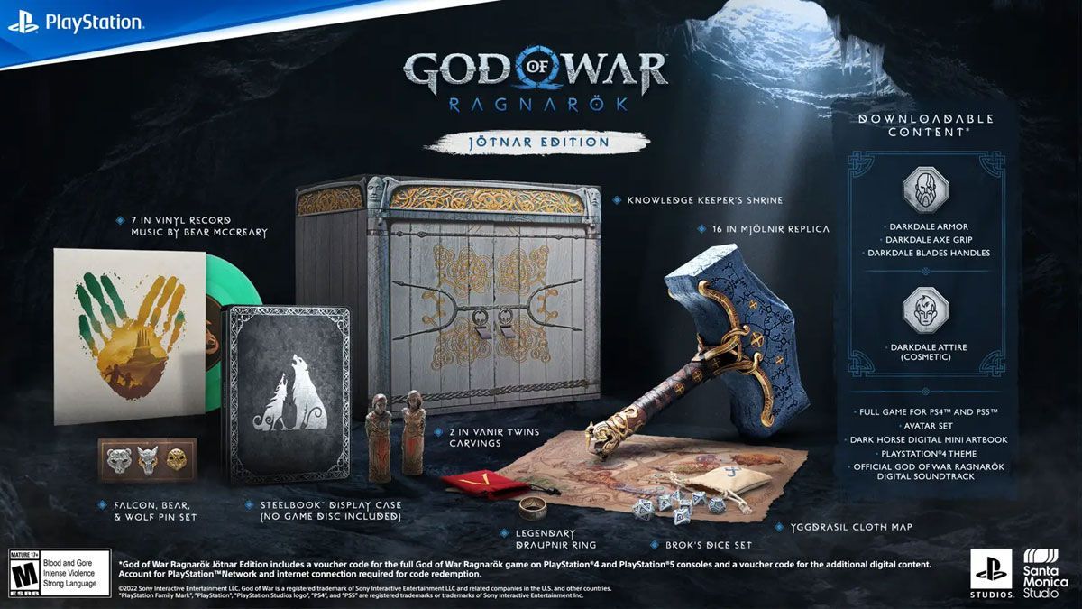 God of War Ragnarok Jotnar Edition cuesta 260 dólares