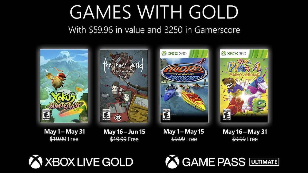 Games with Gold: los juegos de mayo