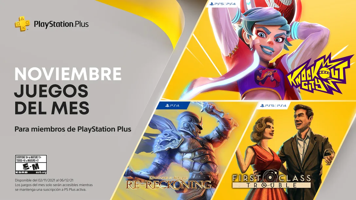 Sony anunció los juegos de PlayStation Plus de noviembre