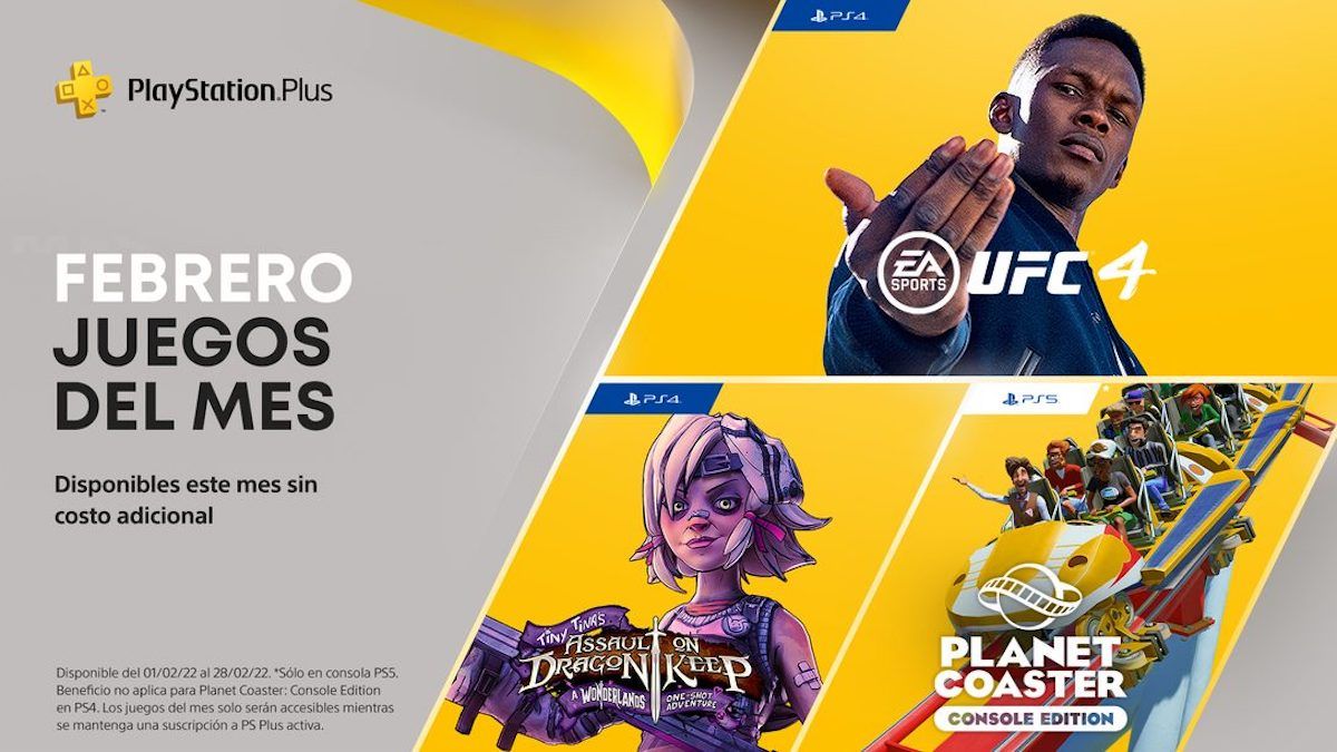 PlayStation Plus: confirmados los juegos de febrero