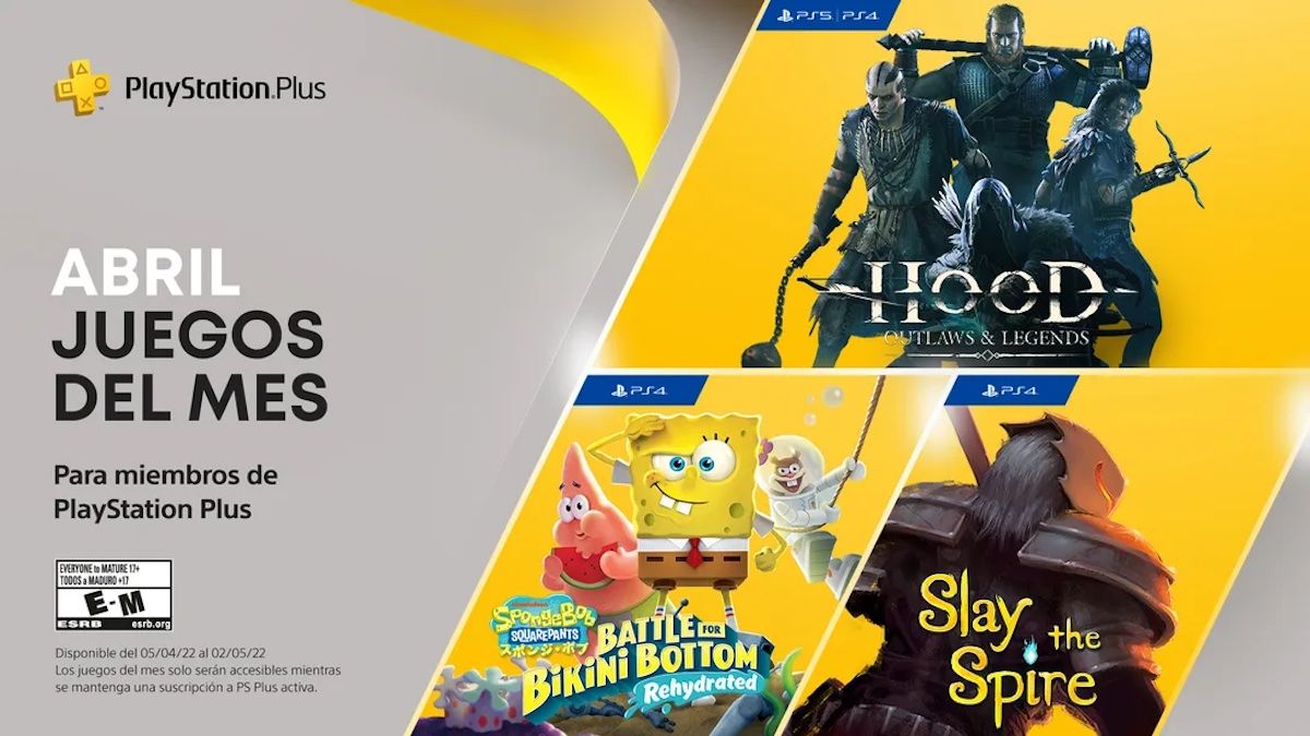 PlayStation Plus: confirmados los juegos de abril 