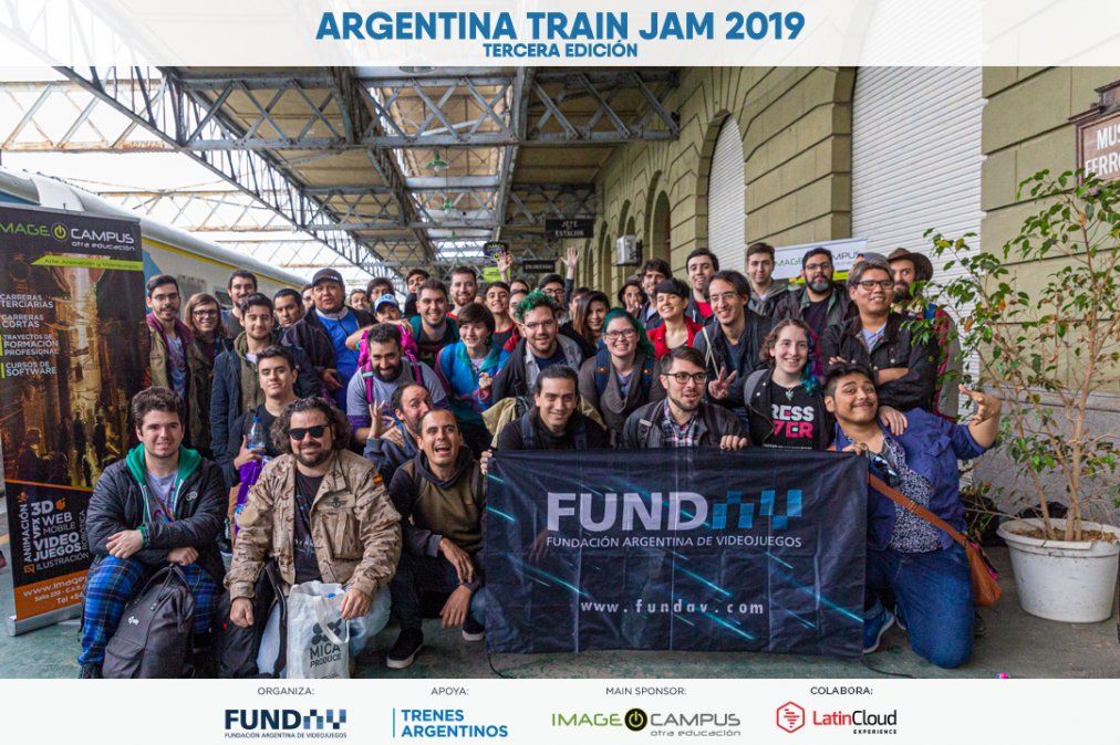 Argentina Train Jam: desarrollar videojuegos a bordo de un tren