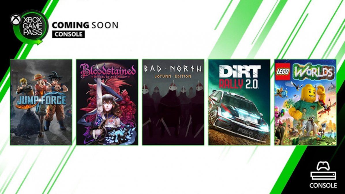 Bloodstained, Jump Force y Dirt Rally 2.0 se suman a Xbox Game Pass este mes