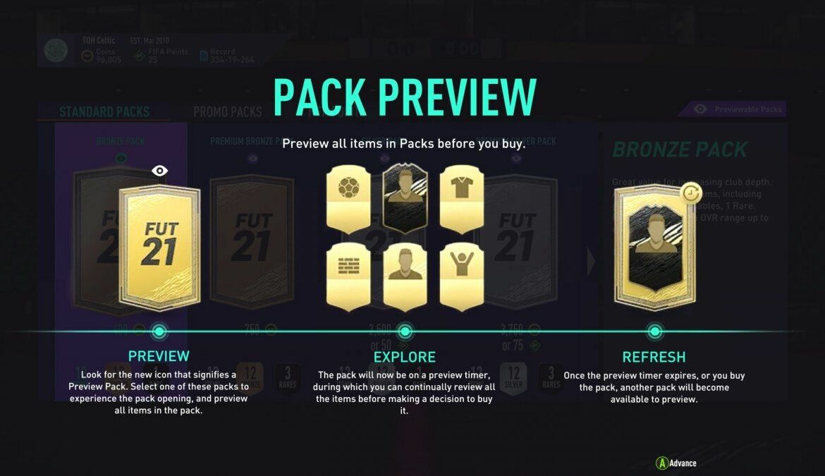 EA dice que los Preview Packs de FIFA 21 fueron un éxito