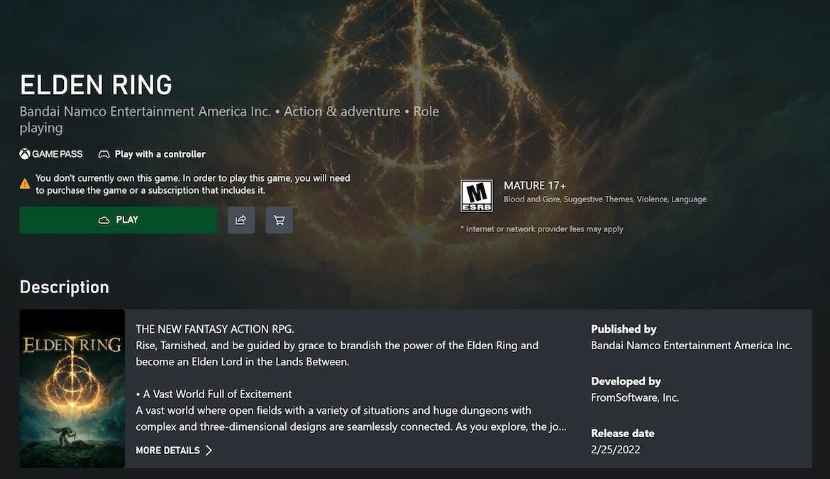 Elden Ring y GTA 5 podrían llegar a Xbox Cloud Gaming