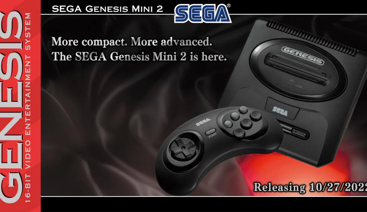 Sega Genesis Mini 2 sale en octubre en el occidente