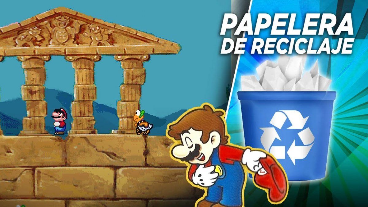 Super Mario Wacky Worlds | Mario en locaciones reales | Papelera de Reciclaje