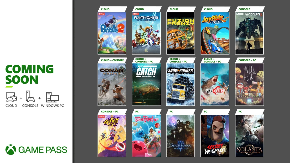 Microsoft anuncia los nuevos juegos de Xbox Game Pass